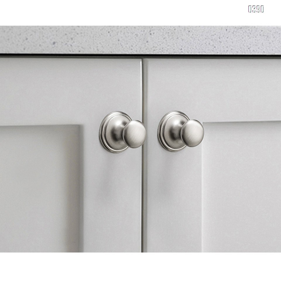 Zinc Alloy Three Colors Kitchen Cabinet Knobs 1.5 Inch Round Drawer Handles