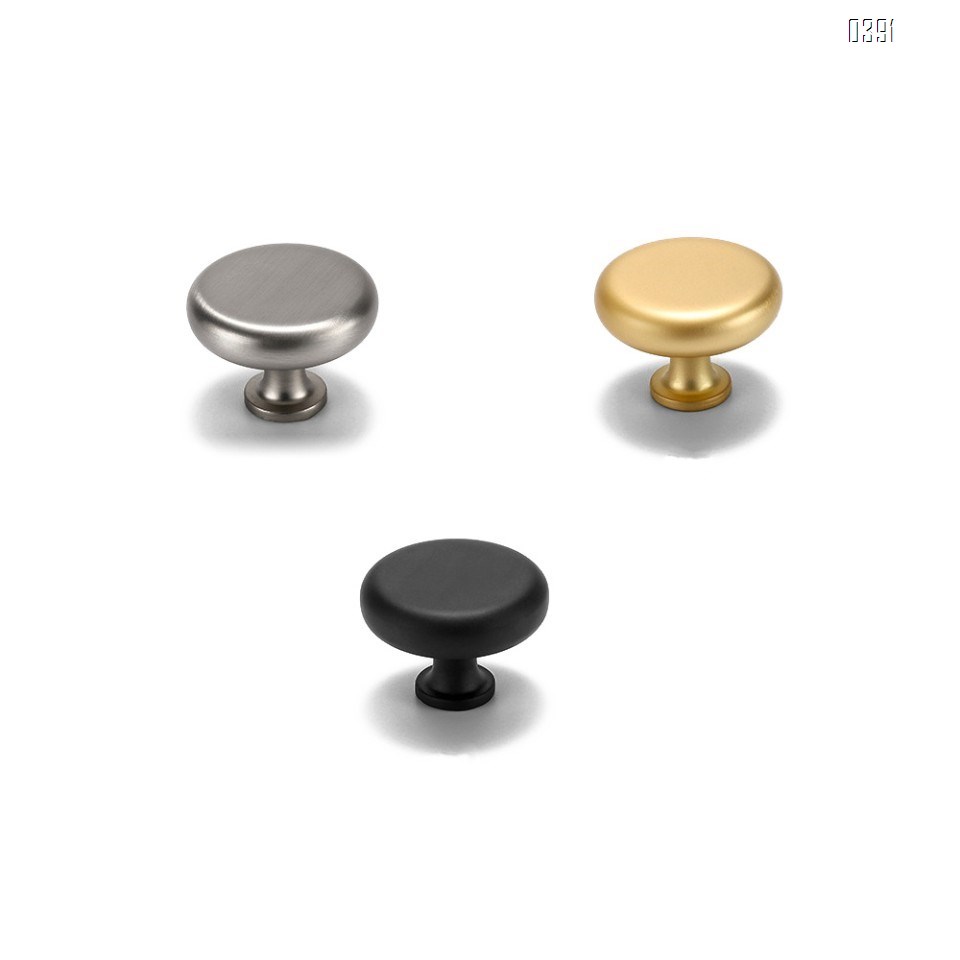 Zinc Alloy Cabinet Round Knob 1.3 inch Diameter 1.3 inch Diameter plated brushed Drawer Knob