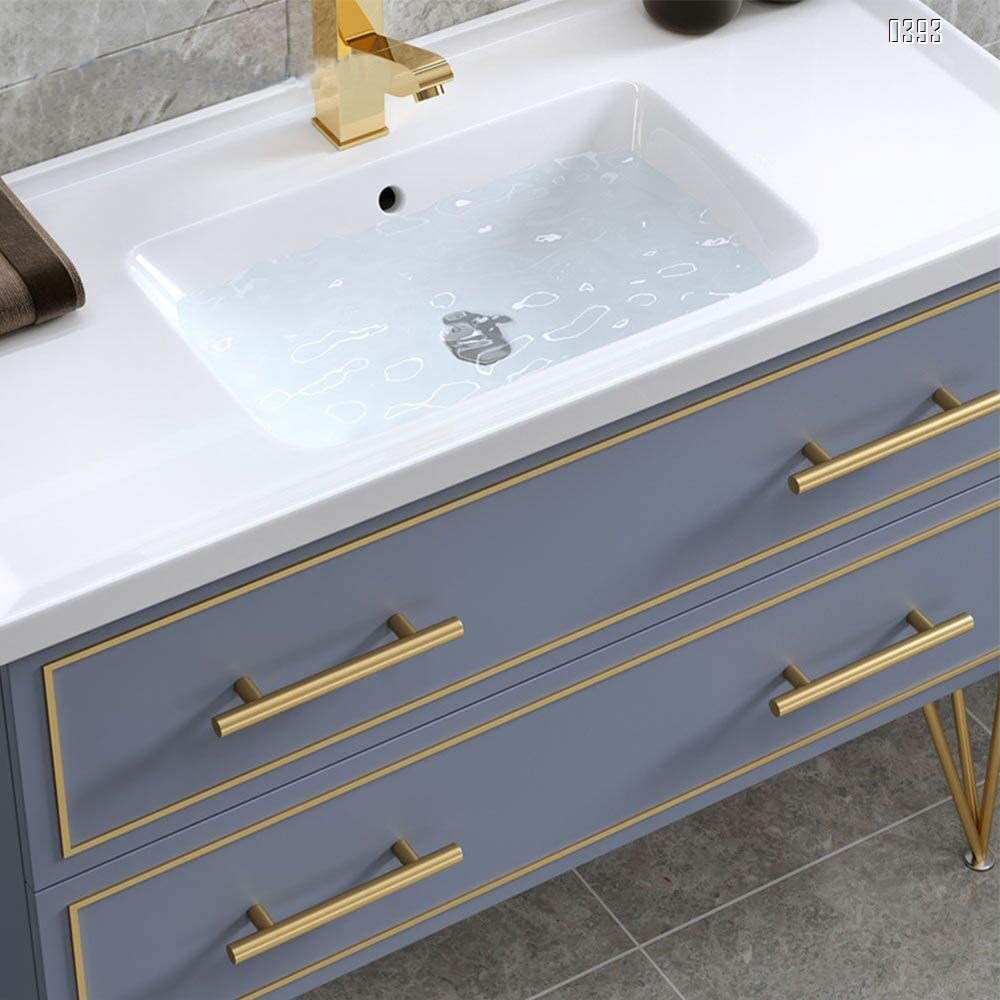 Cabinet Pulls Gold Black Cabinet Handles Drawer Pulls Aluminium Alloy Dresser Pulls Kitchen pulls for Cabinets 10 Inch Length, 6.3 Inch Hole Center