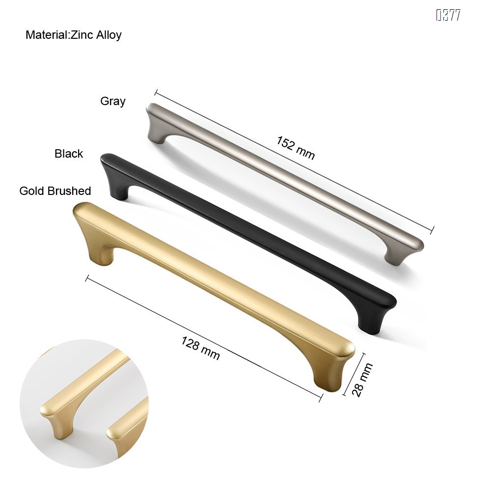 Wire Pull  Zinc Alloy Kitchen Cabinet Handles Drawer Pulls Hole spacing128mm