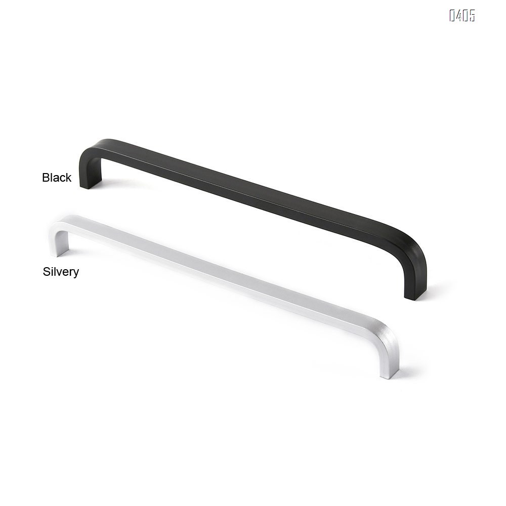 Aluminium Alloy Square Corner Bar Cabinet Door Handles Drawer Pulls Knobs Hole Centers 5 inch 128 mm