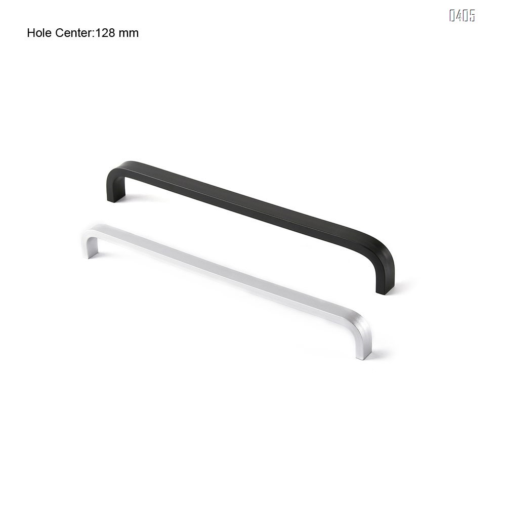 Aluminium Alloy Square Corner Bar Cabinet Door Handles Drawer Pulls Knobs Hole Centers 5 inch 128 mm