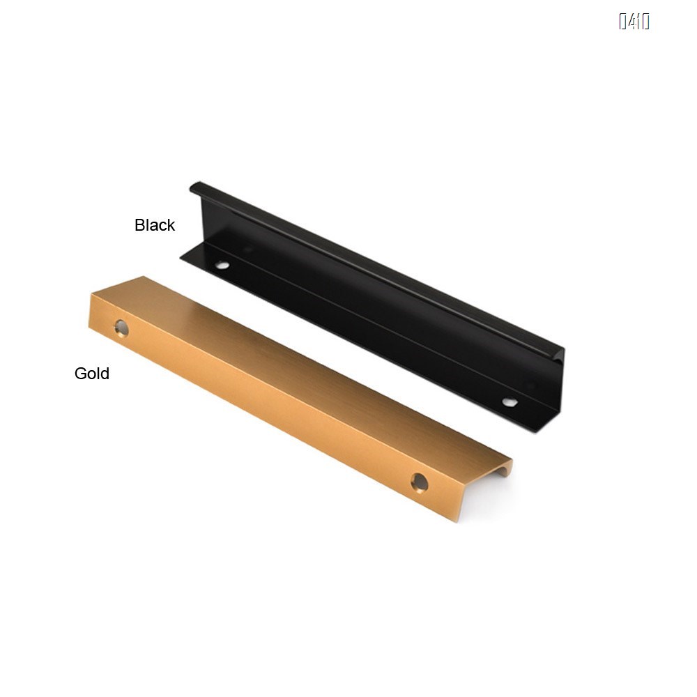 Modern Style Finger Edge Pull Furniture DrawerHandles Hidden Cabinet Kitchen Drawer Concealed Handle Hole Centers 128 mm