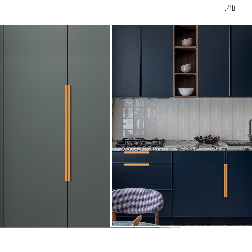 Modern Style Finger Edge Pull Furniture DrawerHandles Hidden Cabinet Kitchen Drawer Concealed Handle Hole Centers 128 mm