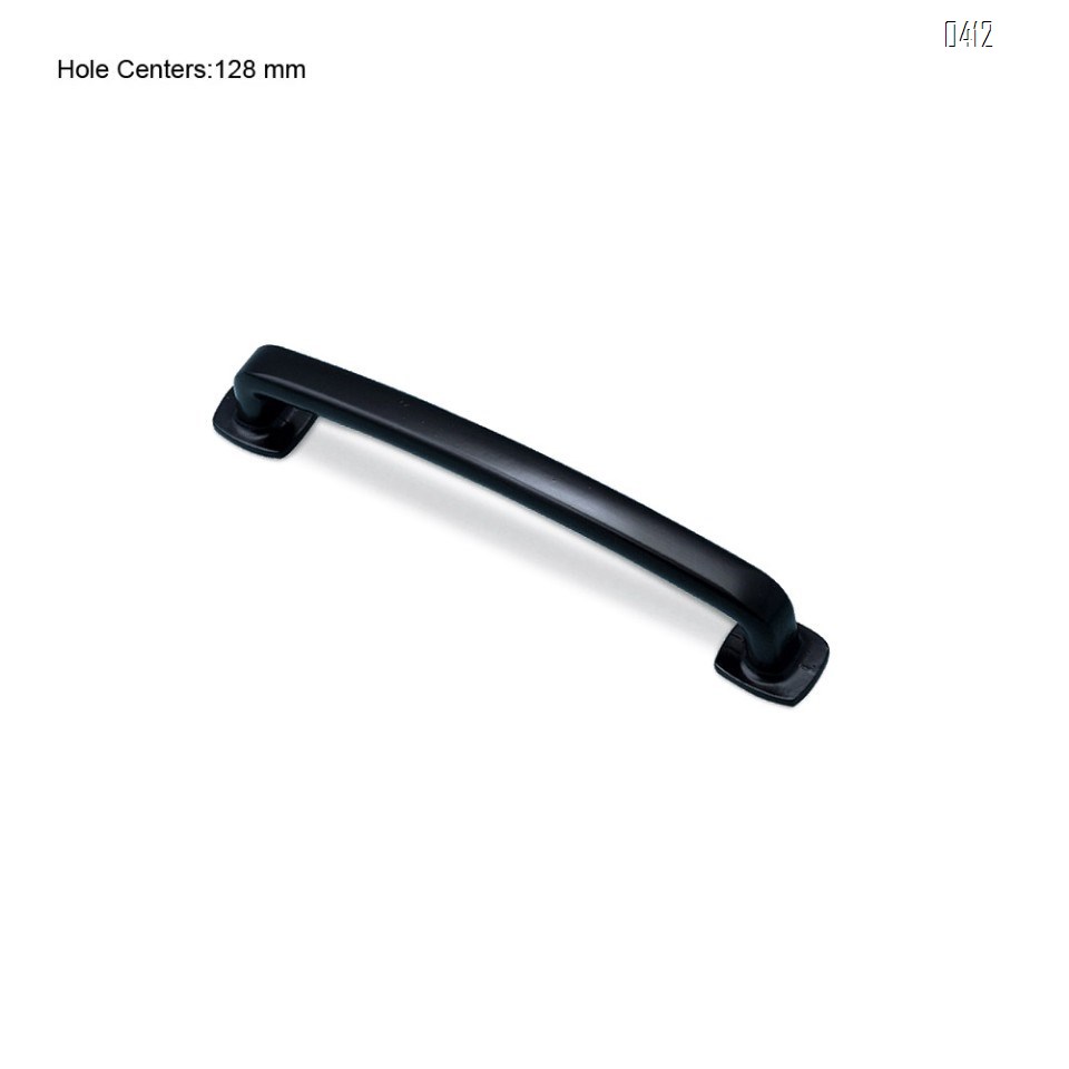 Black Furniture Handle, 5 Inch/128mm Screw Spacing, Kitchen Cupboard Door, Bedroom Dresser Drawer, Bathroom Wardrobe Hardware Drawer Handles