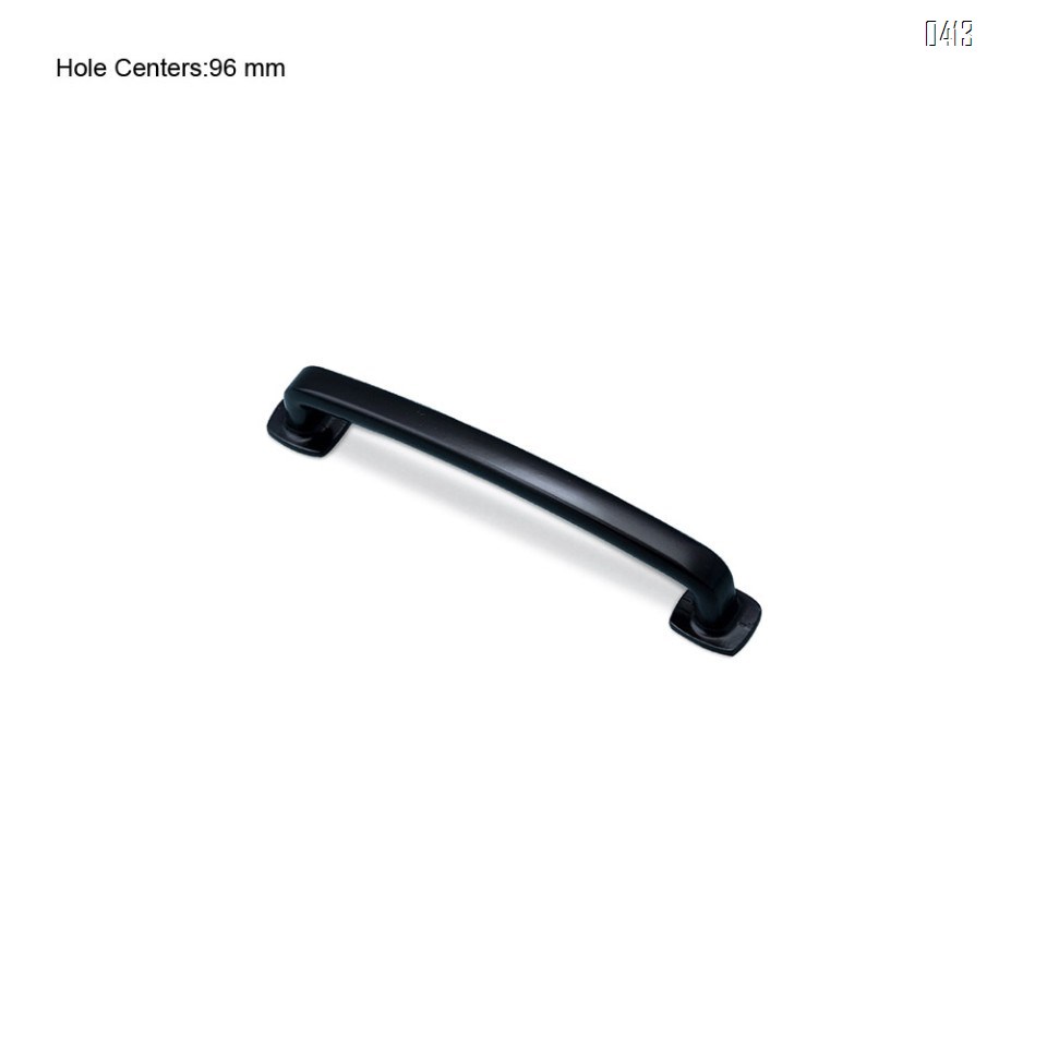 Black Furniture Handle, 3.7 Inch/96 mm Screw Spacing, Kitchen Cupboard Door, Bedroom Dresser Drawer, Bathroom Wardrobe Hardware Drawer Handles