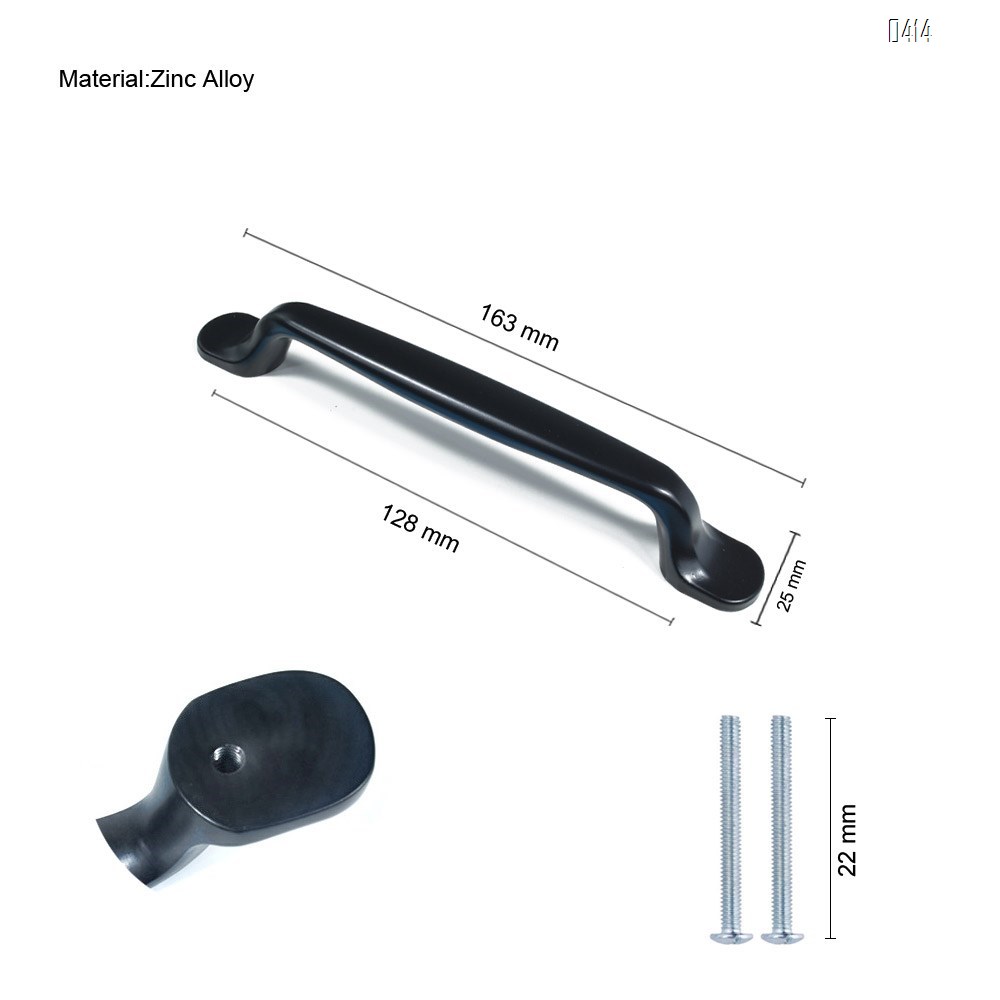 Solid Decorative Cabinet Handles Closet Drawer Dresser Hardware Accessories Door Pulls for Kitchen, Wardrobe, Office, Bath Room Decor, Black Traditional Hole Center 5 inch