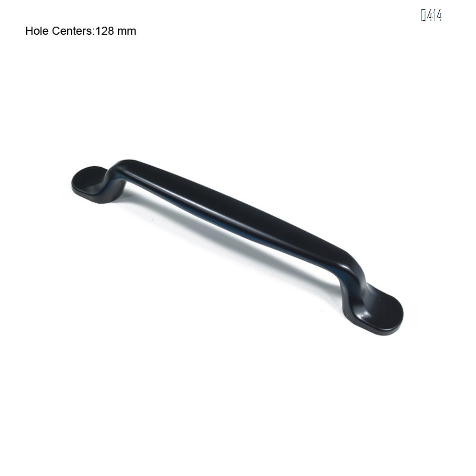 Solid Decorative Cabinet Handles Closet Drawer Dresser Hardware Accessories Door Pulls for Kitchen, Wardrobe, Office, Bath Room Decor, Black Traditional Hole Center 5 inch