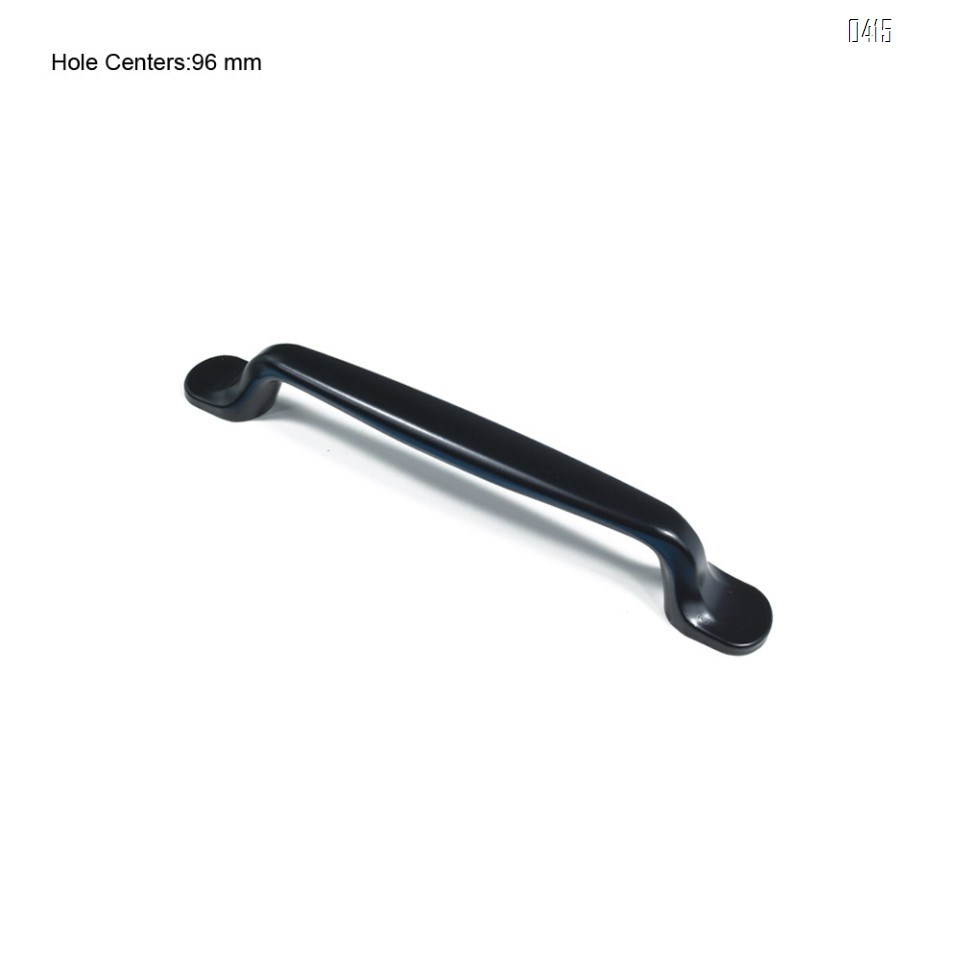 Solid Decorative Cabinet Handles Closet Drawer Dresser Hardware Accessories Door Pulls for Kitchen, Wardrobe, Office, Bath Room Decor, Black Traditional Hole Center 3.7 inch