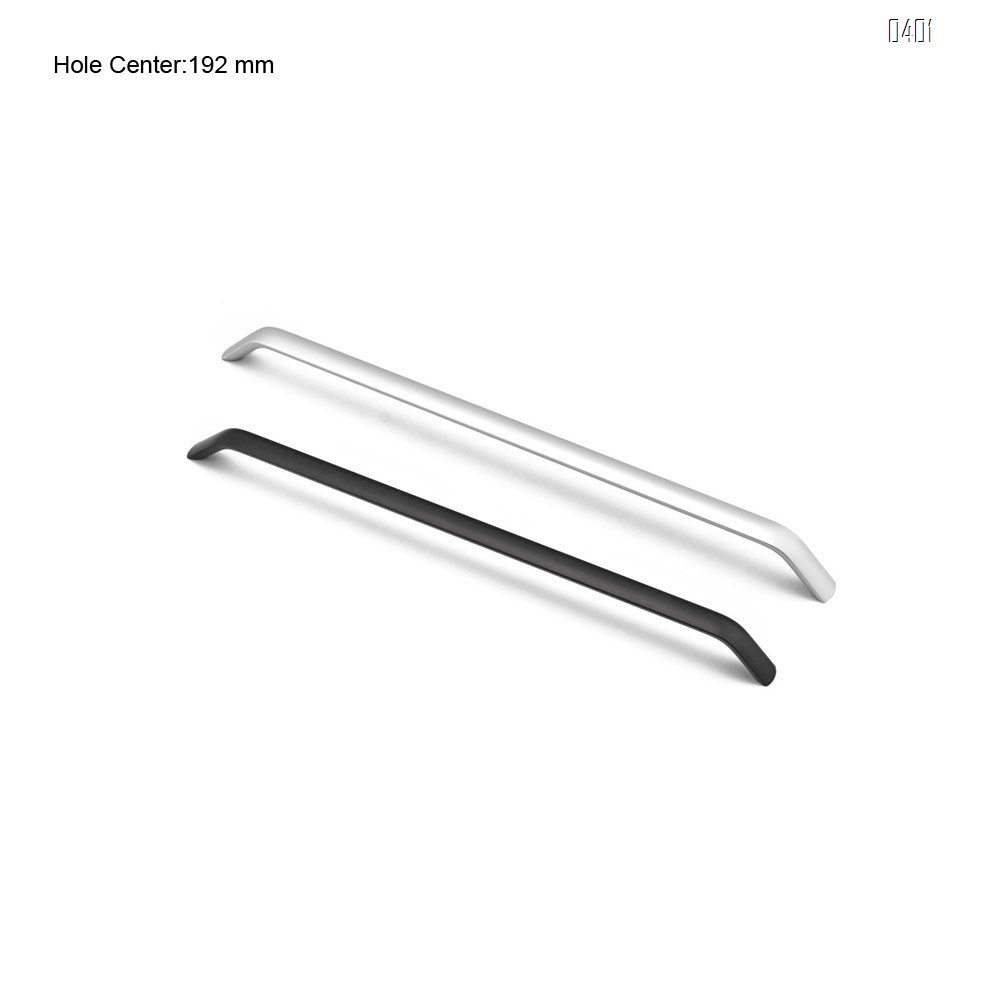 American Style Black Solid Space Aluminium Alloy Handles Cabinet Handles Drawer Knobs Door Pulls Furniture Handle Hardware Hole Center 192mm