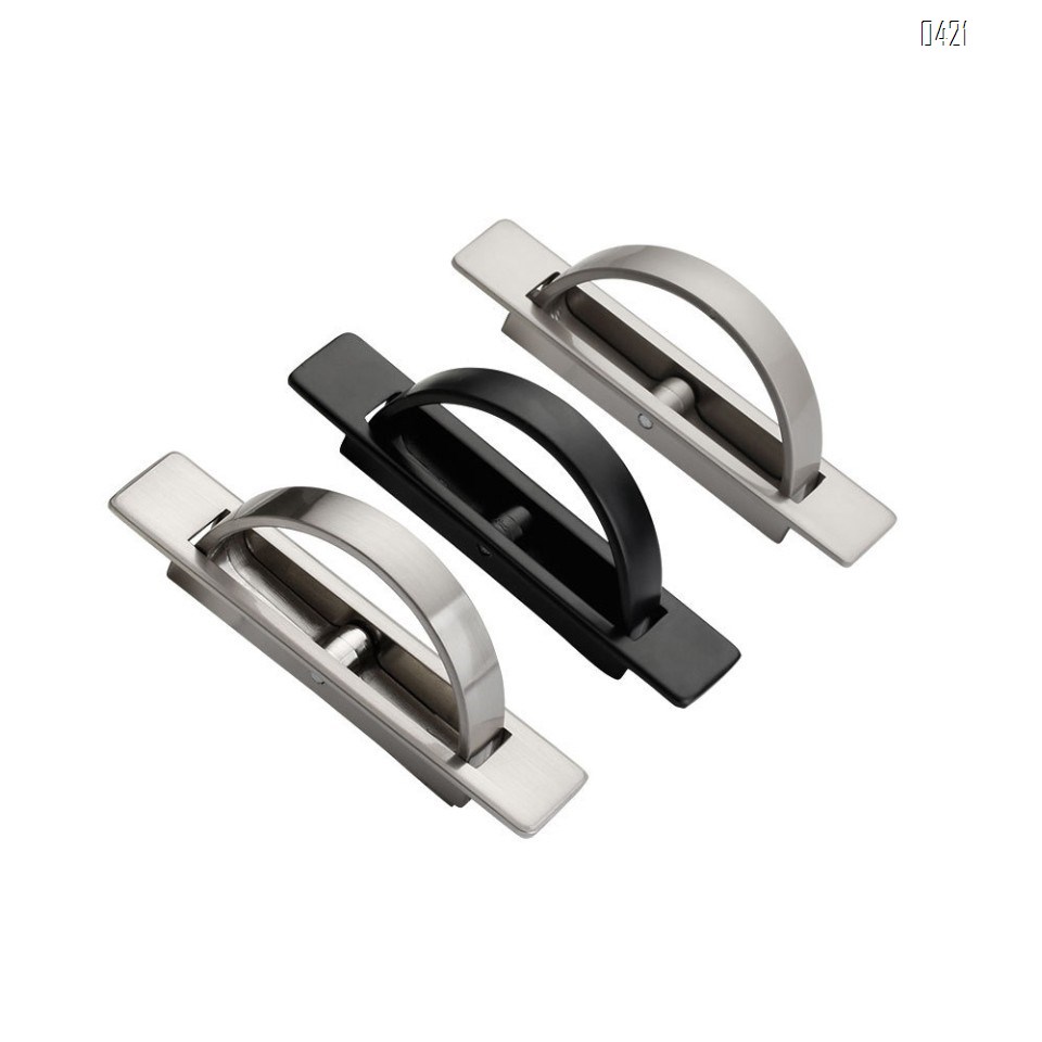 180° Rotating Concealed Concealed Zinc Alloy Tatami Handle Hardware Cabinet, Door, Drawer, Wardrobe, Tatami