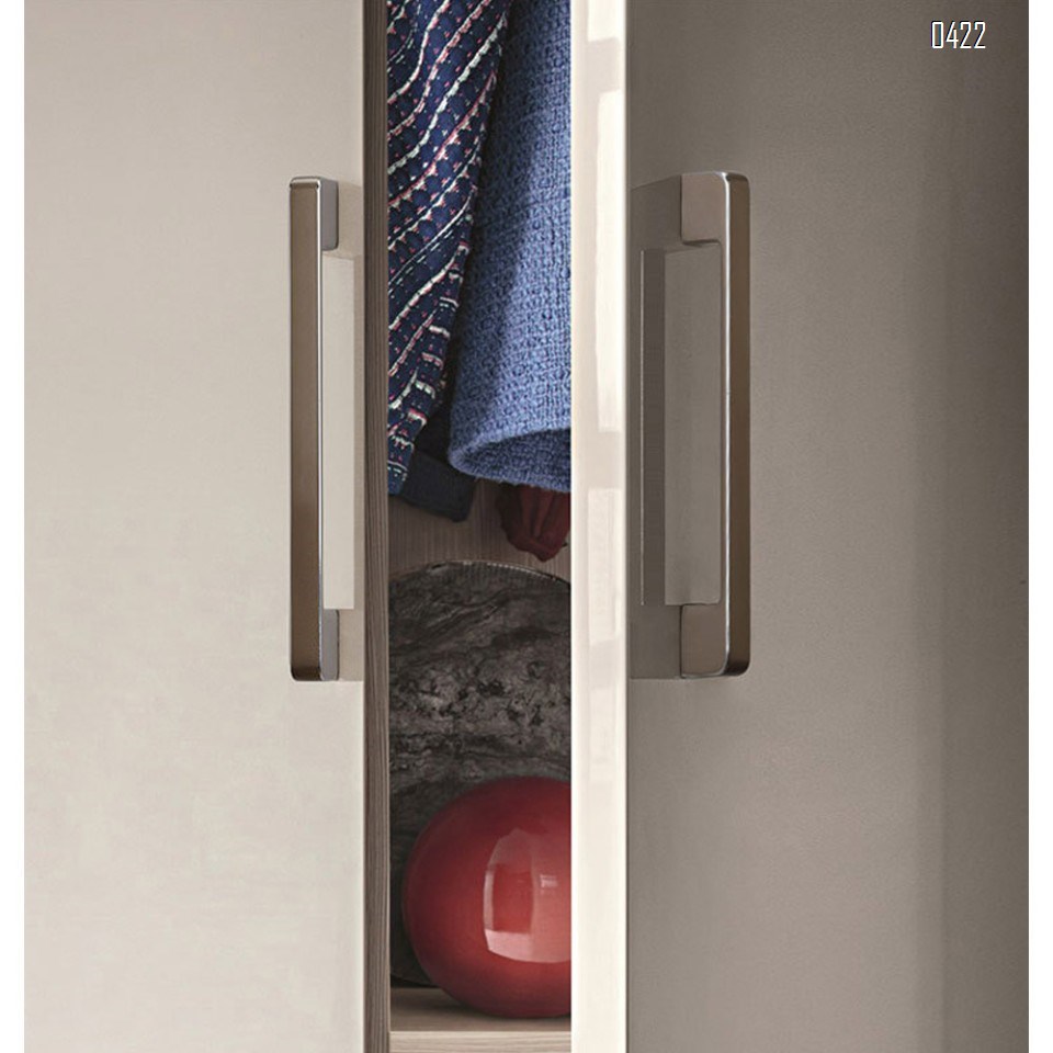 Modern  Square Drawer Pulls Zinc Alloy Kitchen Hardware Cabinet Handles, 320mm Hole Centers