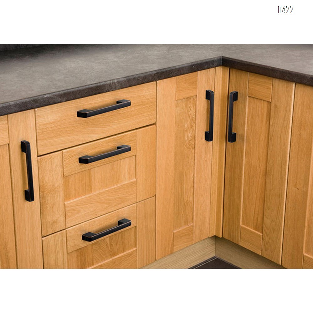 Modern  Square Drawer Pulls Zinc Alloy Kitchen Hardware Cabinet Handles, 320mm Hole Centers