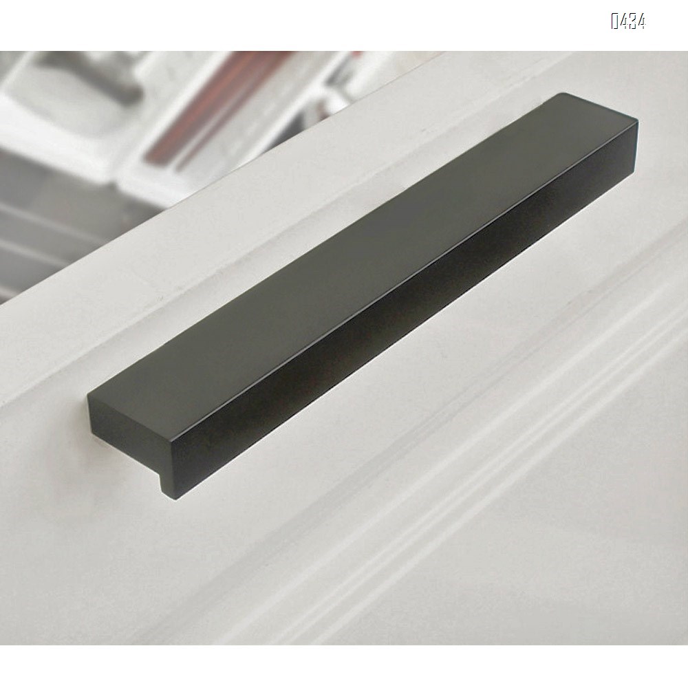 7 shape Solid Aluminium Alloy 64mm Hole Centers Cabinet Hardware Modern Drawer Handles Pulls