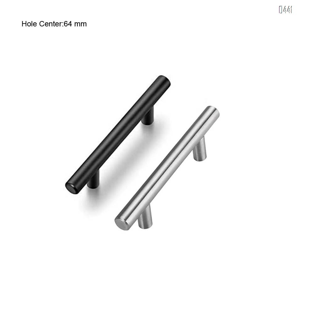 Cabinet Handles Brushed Nickel Cabinet Pulls - Cabinet Hardware 2.5 Inch Hole Centers Drawer Pulls Kitchen Cupboard Euro T Bar Dresser Pulls