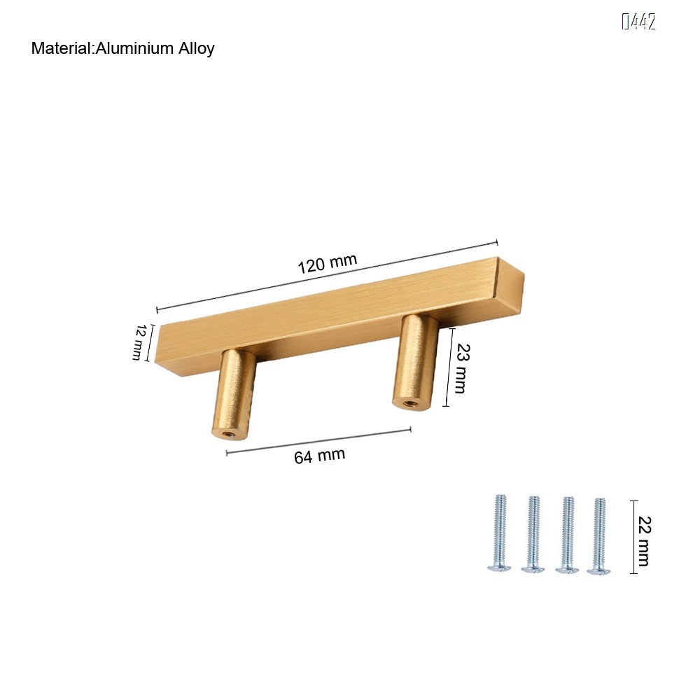 Brushed Brass Cabinet Pulls Gold Kitchen Cabinet Hardware - Euro Style Bar Handle Pull Gold Cupboard Door Handle 2-1/2
