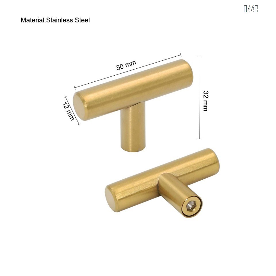 Black And Gold Cabinet Knobs Drawer Knobs Door Cupboards Drawers Bedroom Furniture Handles 50mm Long Single Hole Knobs