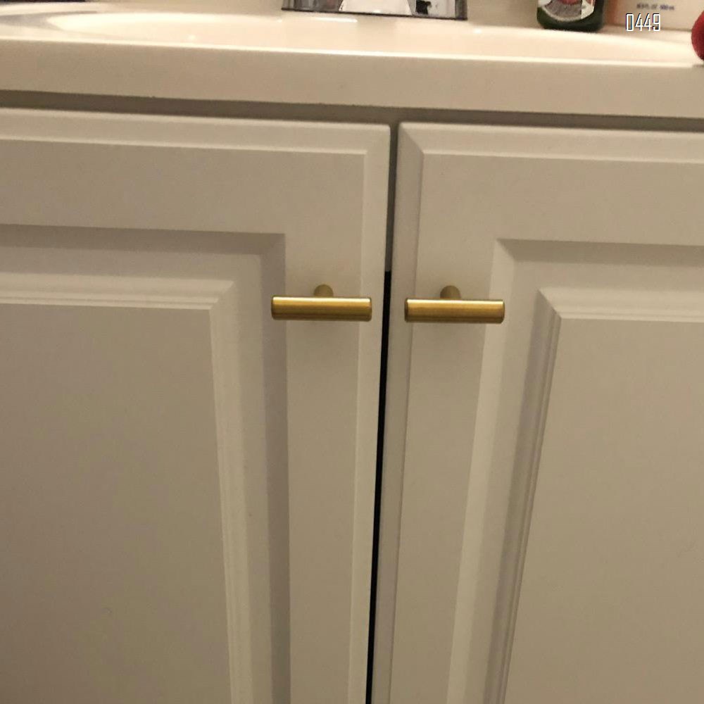 Black And Gold Cabinet Knobs Drawer Knobs Door Cupboards Drawers Bedroom Furniture Handles 50mm Long Single Hole Knobs