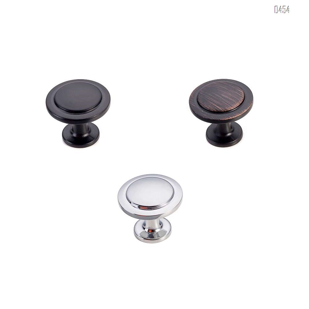 Zinc Alloy Kitchen Cabinet Knobs - 1 1/5 Inch Round Drawer Handles - Kitchen Cabinet Hardware