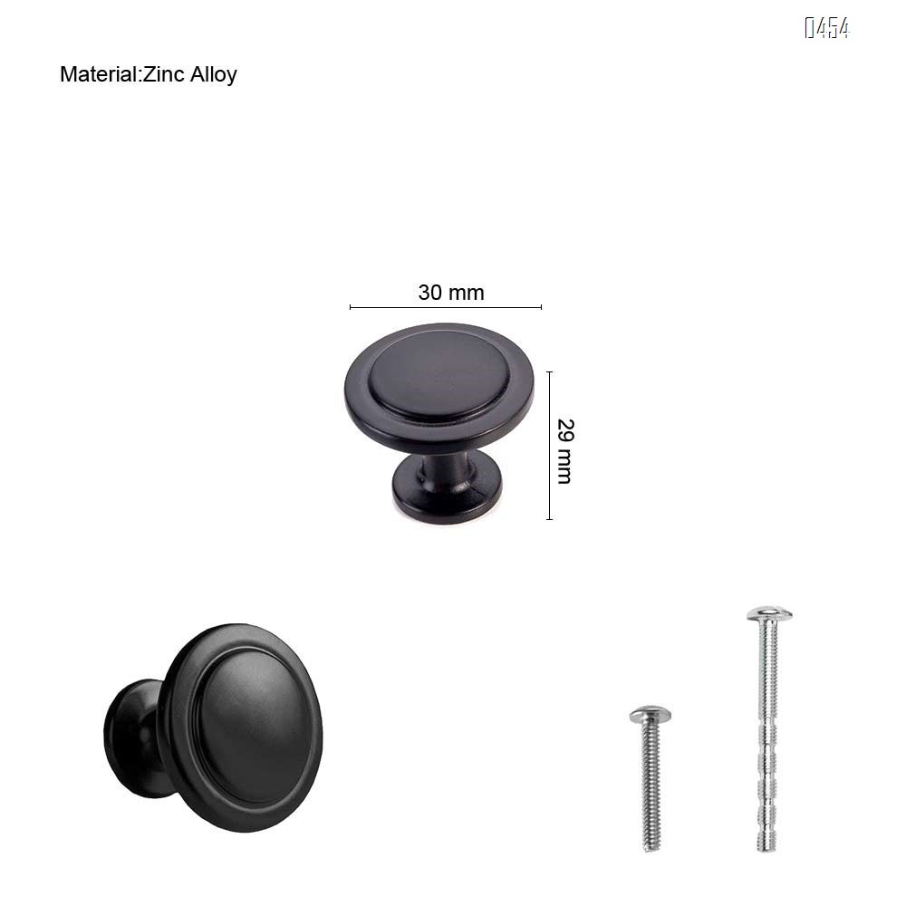 Zinc Alloy Kitchen Cabinet Knobs - 1 1/5 Inch Round Drawer Handles - Kitchen Cabinet Hardware