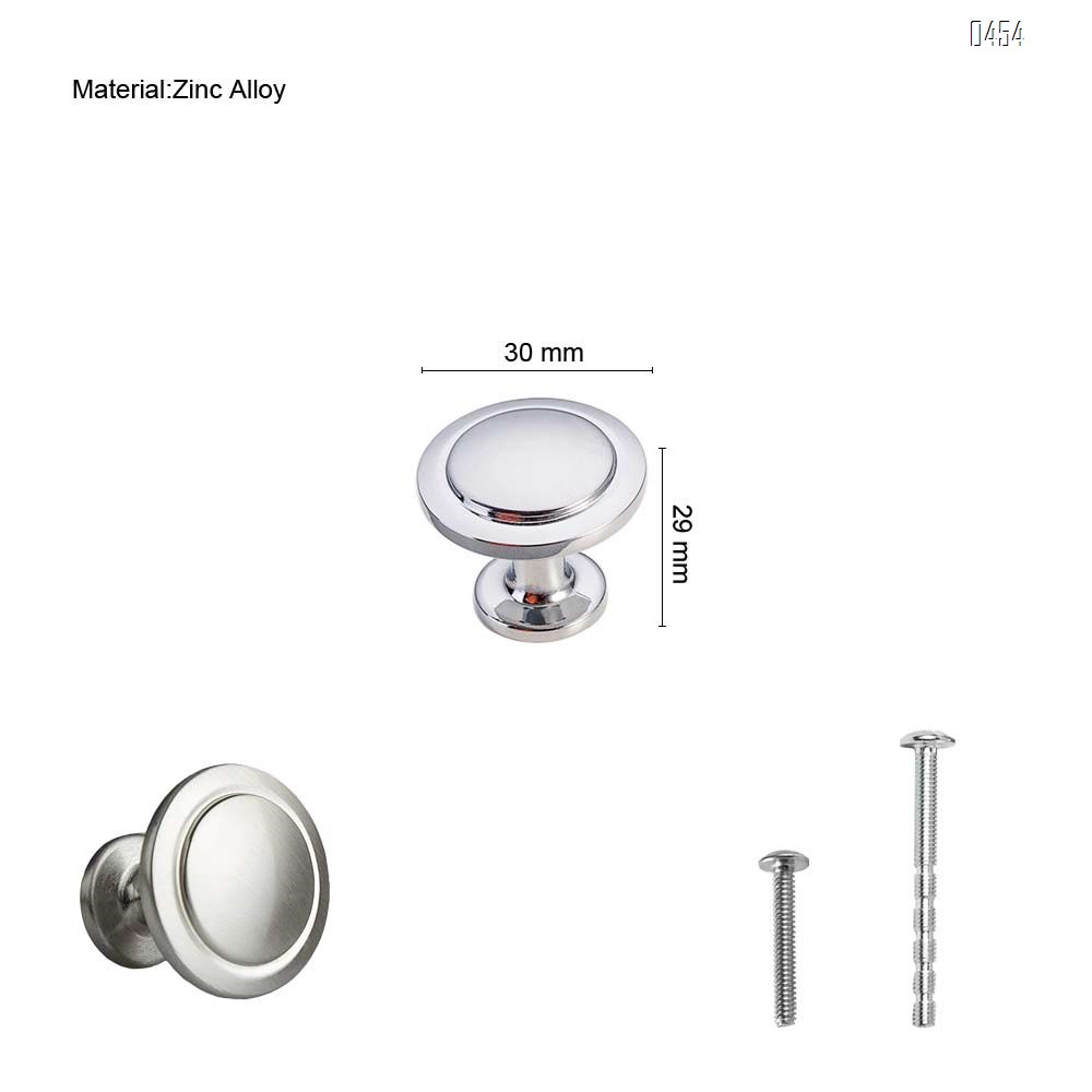 Zinc Alloy Kitchen Cabinet Knobs - 1 1/5 Inch Round Drawer Handles - Kitchen Cabinet Hardware