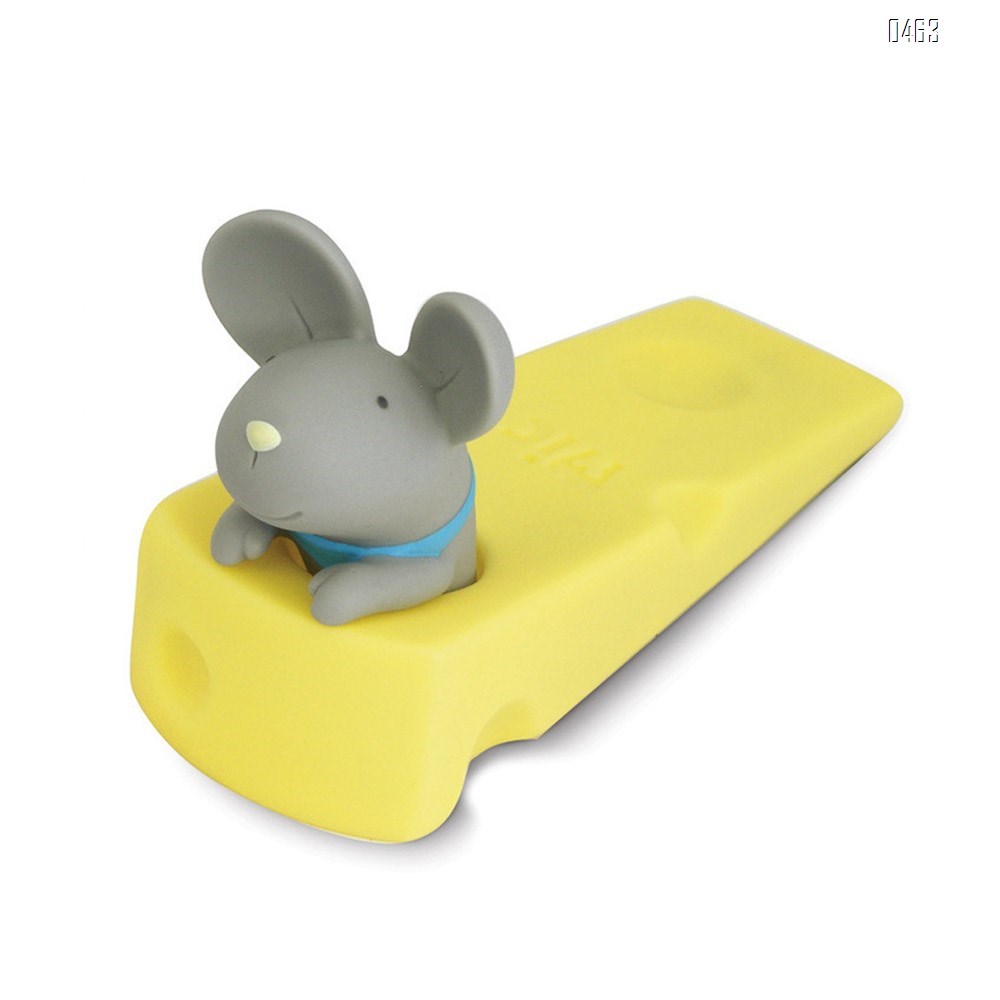 Cute Mouse Stopper, Gray Mouse Door Stop Decorative Animal Doorstop Door Wedge