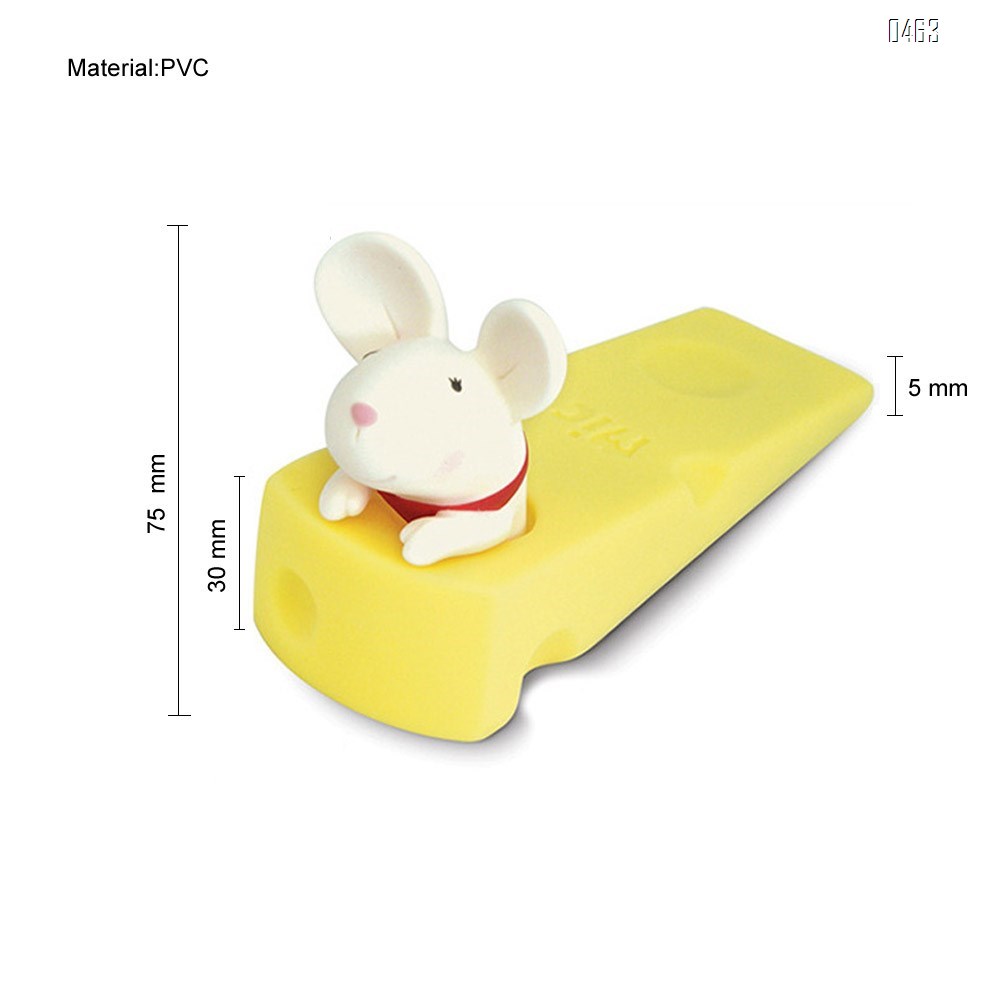 Cute Mouse Stopper, Gray Mouse Door Stop Decorative Animal Doorstop Door Wedge