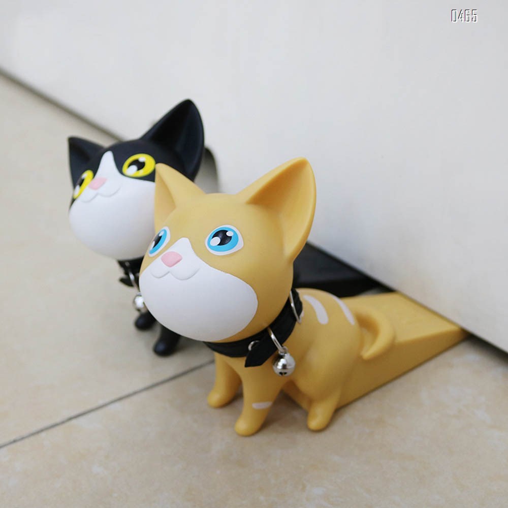 Animal door stop cute kitten decorative door stop hole free anti-collision door stop child anti pinch hand door stop