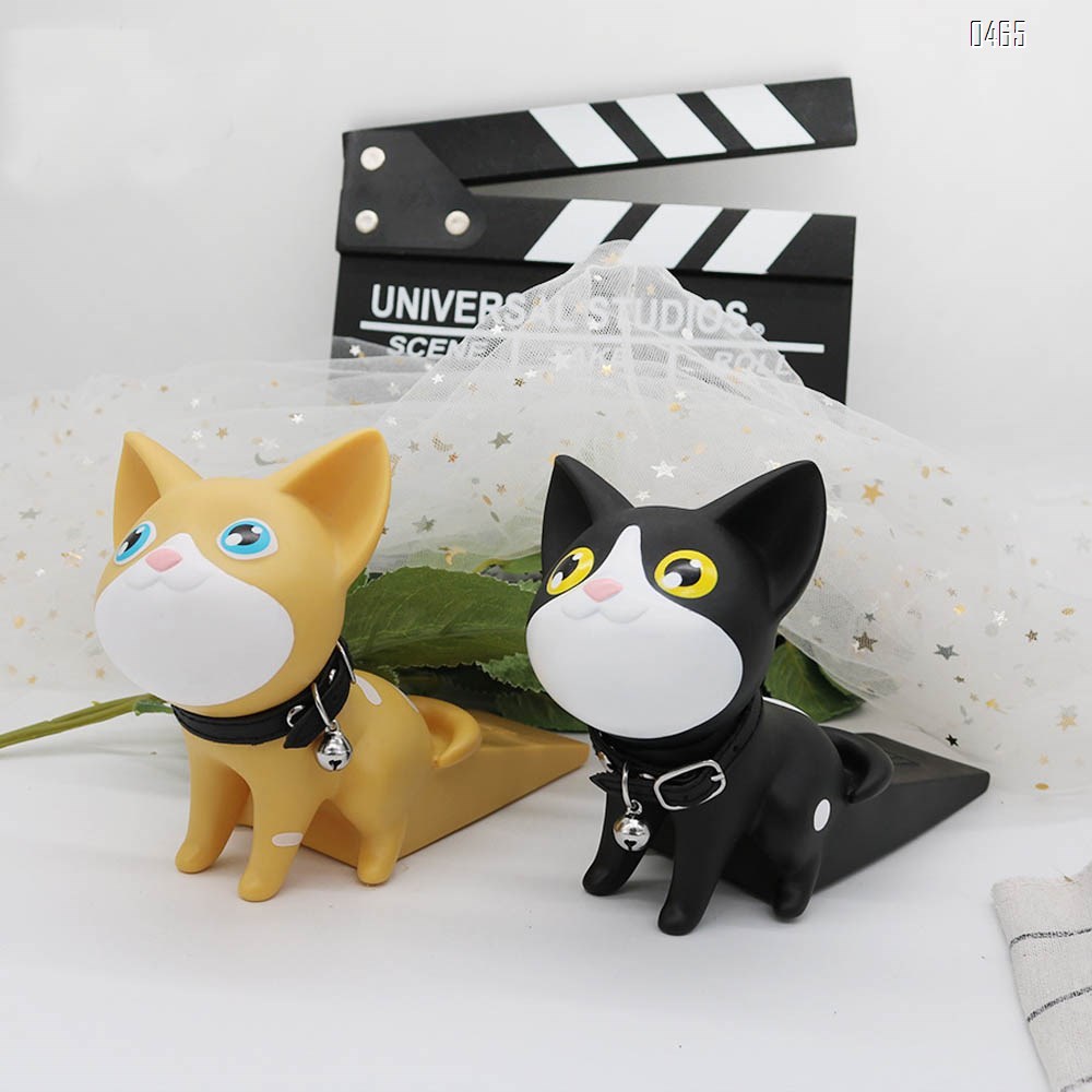 Animal door stop cute kitten decorative door stop hole free anti-collision door stop child anti pinch hand door stop