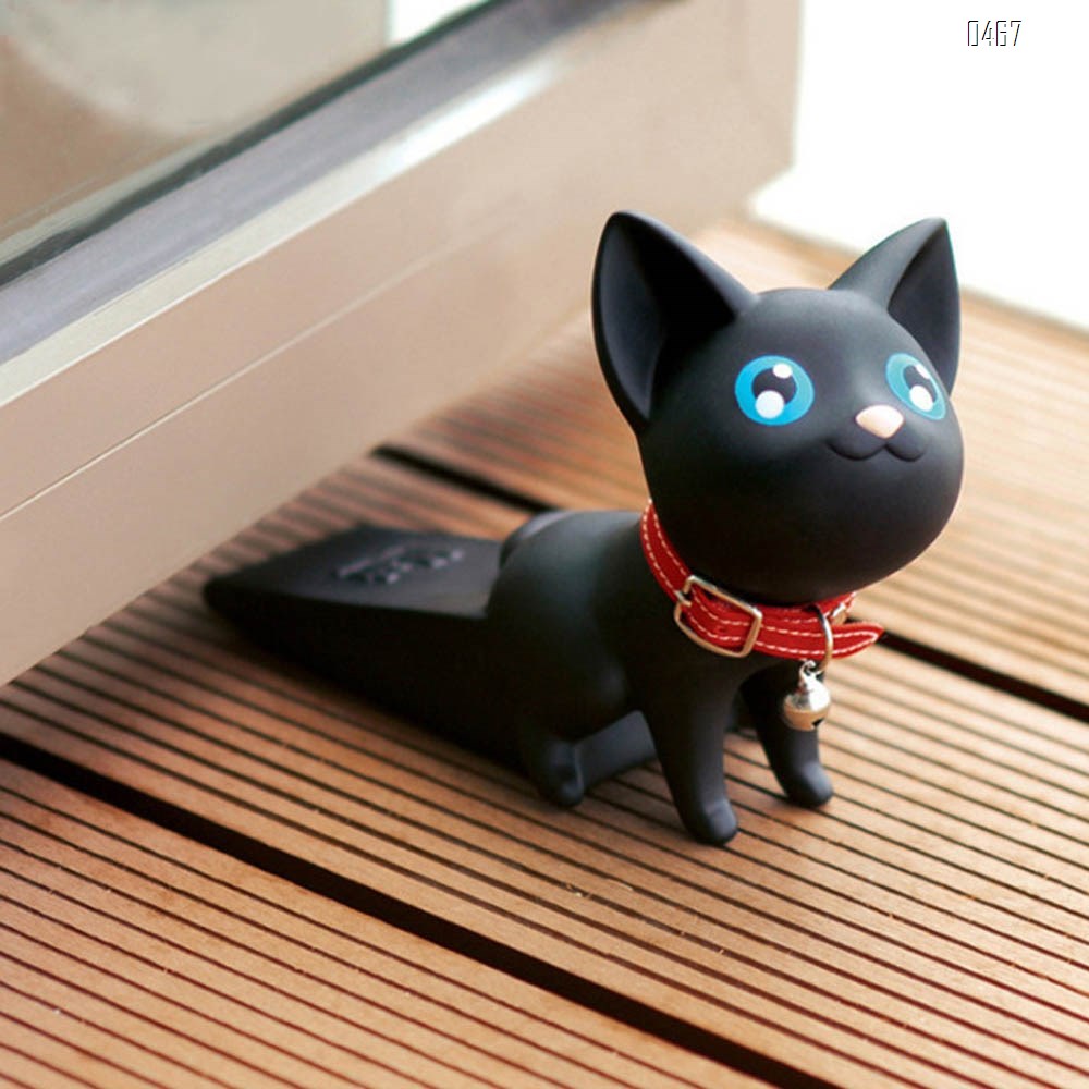 Animal door stop cute kitten decorative door stop hole free anti-collision door stop child anti pinch hand door stop
