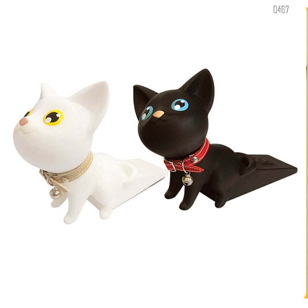 Animal door stop cute kitten decorative door stop hole free anti-collision door stop child anti pinch hand door stop