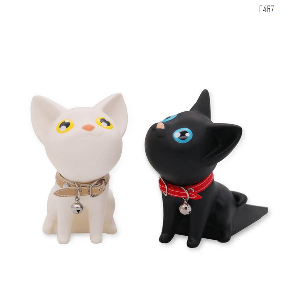 Animal door stop cute kitten decorative door stop hole free anti-collision door stop child anti pinch hand door stop