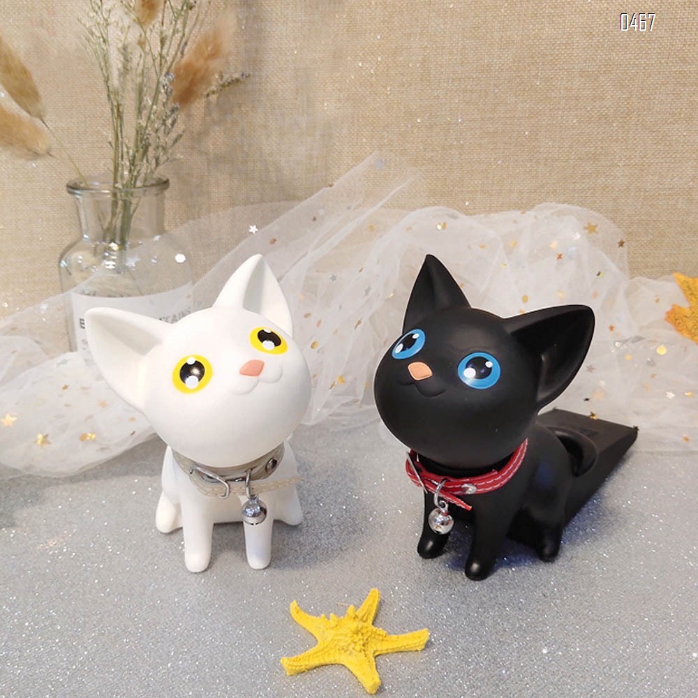 Animal door stop cute kitten decorative door stop hole free anti-collision door stop child anti pinch hand door stop