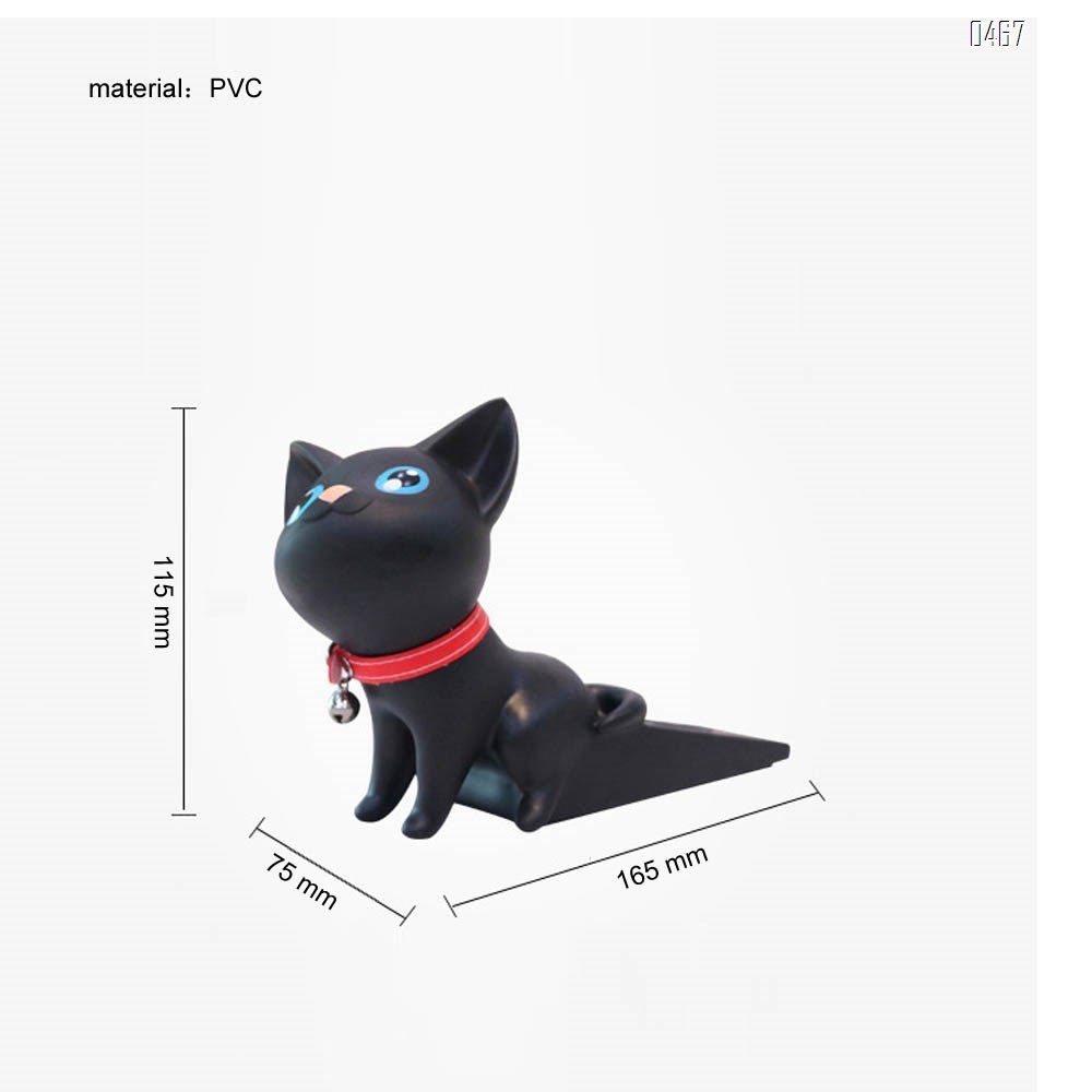 Animal door stop cute kitten decorative door stop hole free anti-collision door stop child anti pinch hand door stop