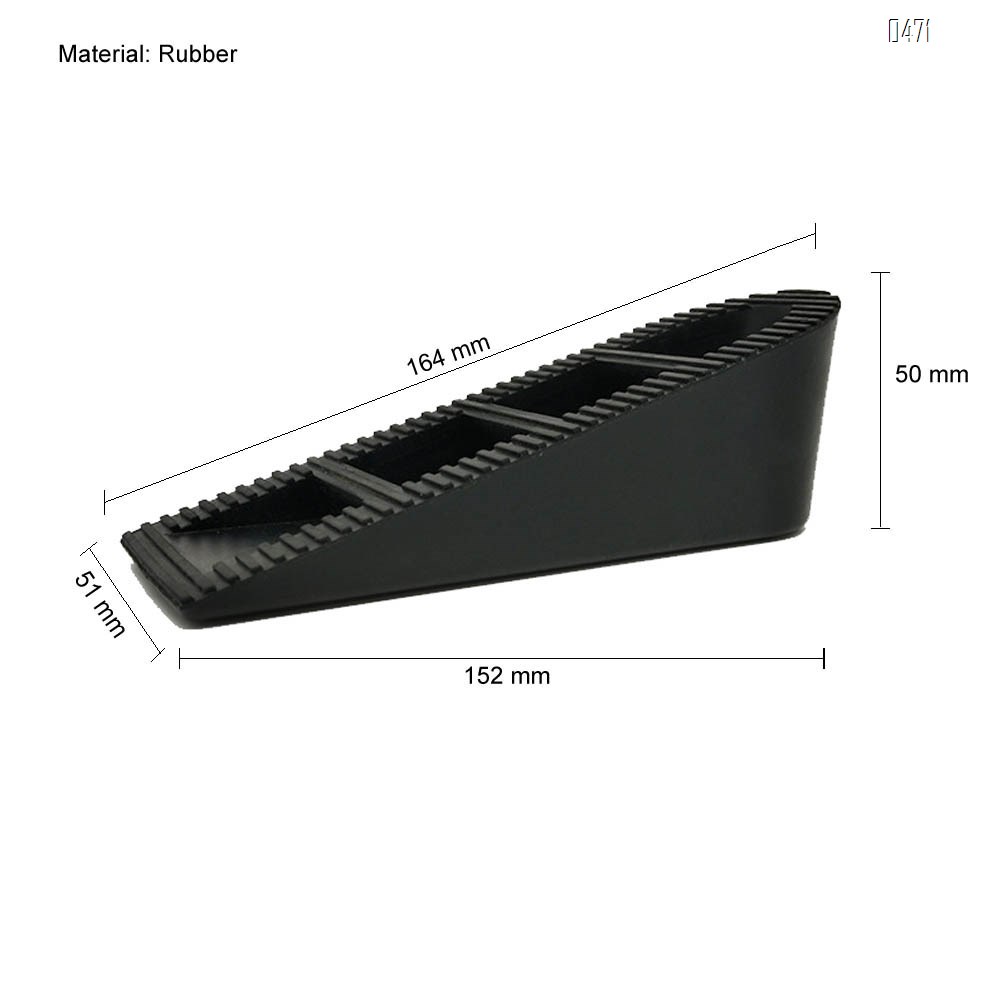 Classic rubber door stop - strong and durable child safety door stop wedge