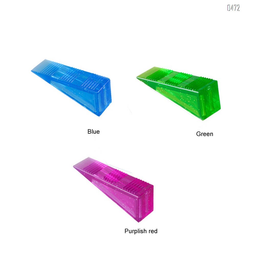 Rubber Door Stopper Multi Surface Door Stop Door Wedge  Transparent