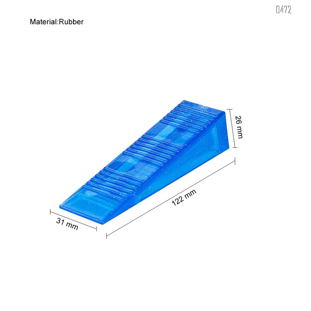 Rubber Door Stopper Multi Surface Door Stop Door Wedge  Transparent