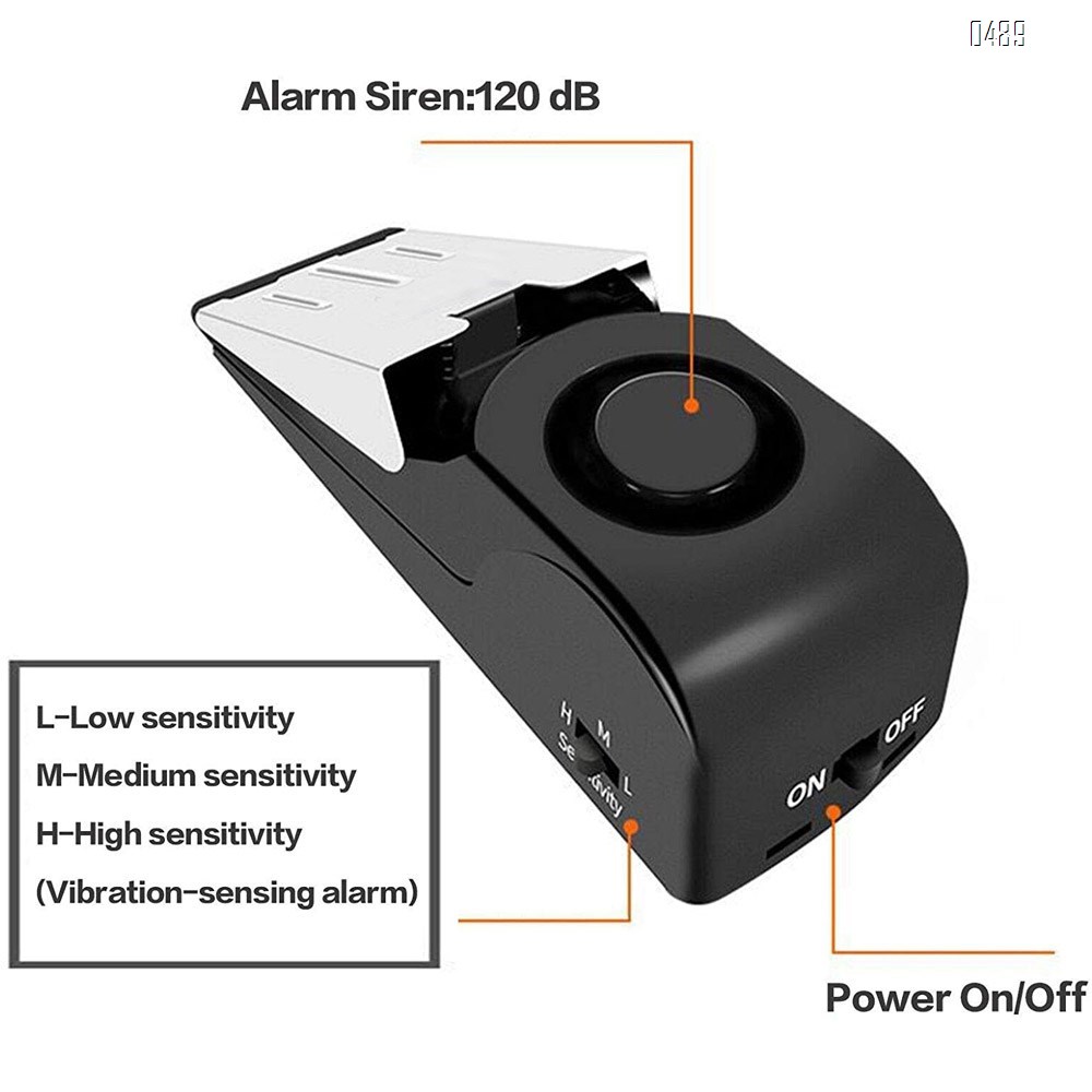 Upgraded Door Stop Alarm -Great for Traveling Security Door Stopper Doorstop Safety Tools for Home