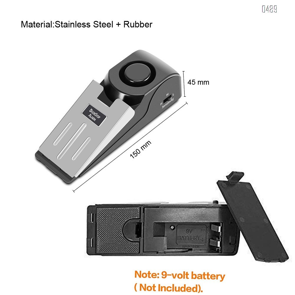 Upgraded Door Stop Alarm -Great for Traveling Security Door Stopper Doorstop Safety Tools for Home