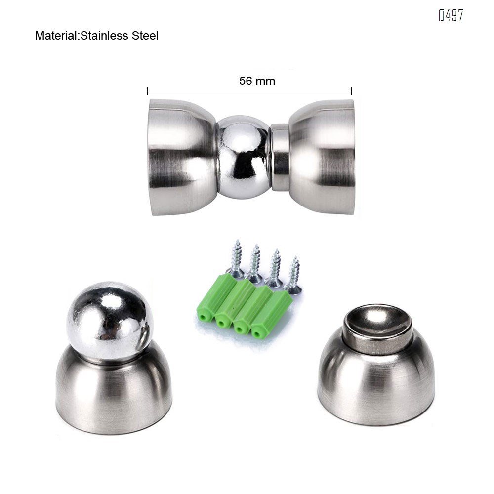 Powerful Magnetic Doorstop - Stainless Steel Mini Door Stopper, Heavy Duty Magnetism Door Holder for Bedroom Bathroom Kitchen Home Office