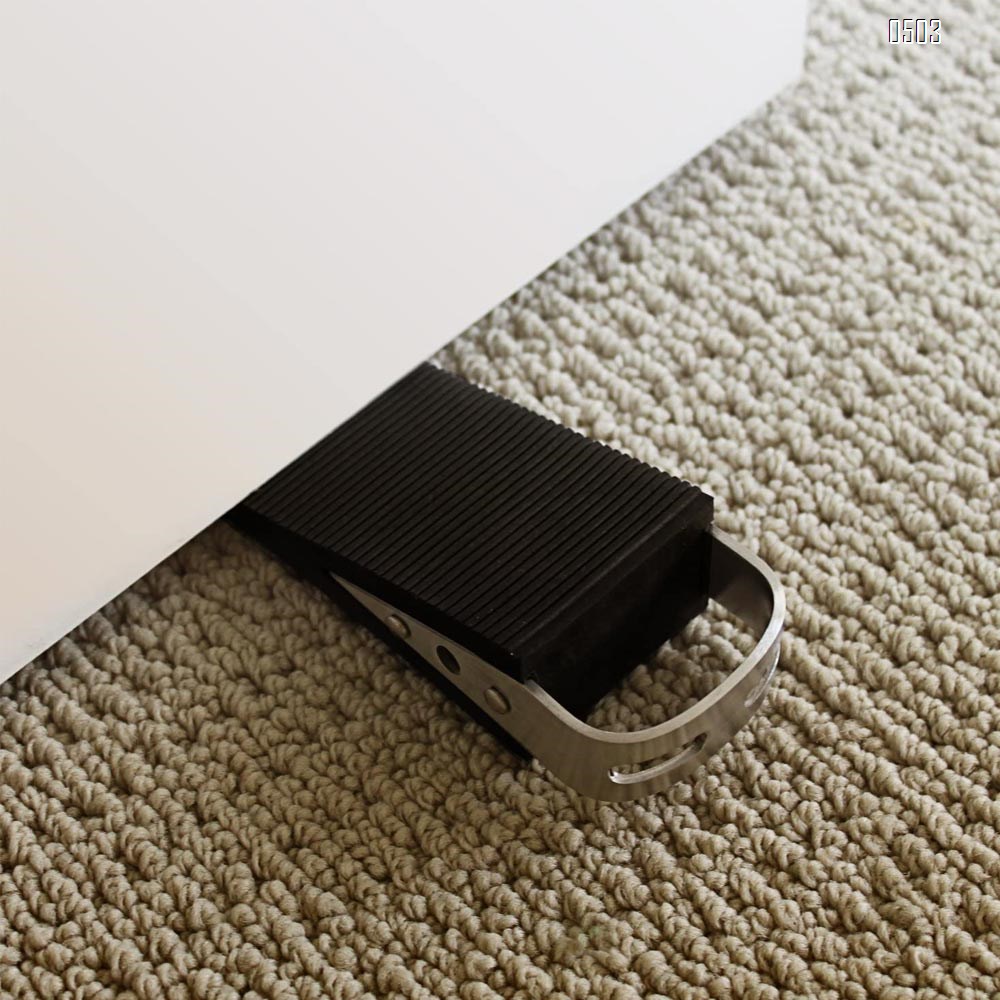 LARGE Rubber Door Stopper - Door Stop That Won't Scratch Floor or Door - Works On All Surfaces