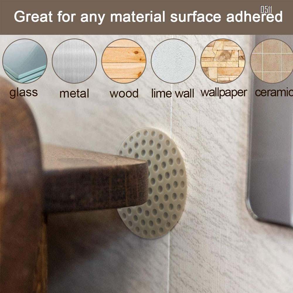 Door Handle Wall Protector,2 inch Door Knob Wall Protector Gray,Door Stopper Wall Protector,Rubber Self-Adhesive Wall Protector for Door,Fridge,Cupboards,Bathroom,Windows