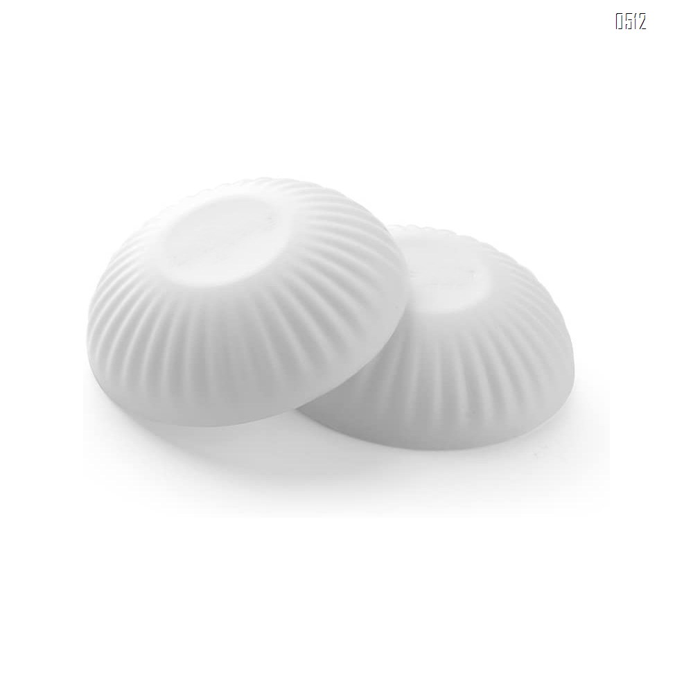 Wall Protector Door Stop, Door Handle Bumper Buffer 1 Pack Rubber Door Knob Stopper 3M Self Adhesive Wall Sticker Pad Wall Guard for Wall Corner, Bathroom, Bedroom, Headboard, Cupboard,White