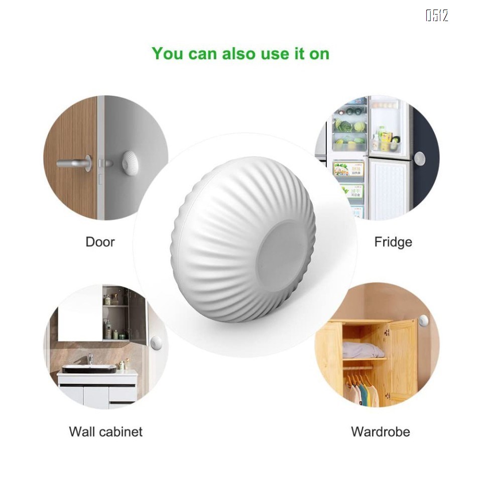 Wall Protector Door Stop, Door Handle Bumper Buffer 1 Pack Rubber Door Knob Stopper 3M Self Adhesive Wall Sticker Pad Wall Guard for Wall Corner, Bathroom, Bedroom, Headboard, Cupboard,White