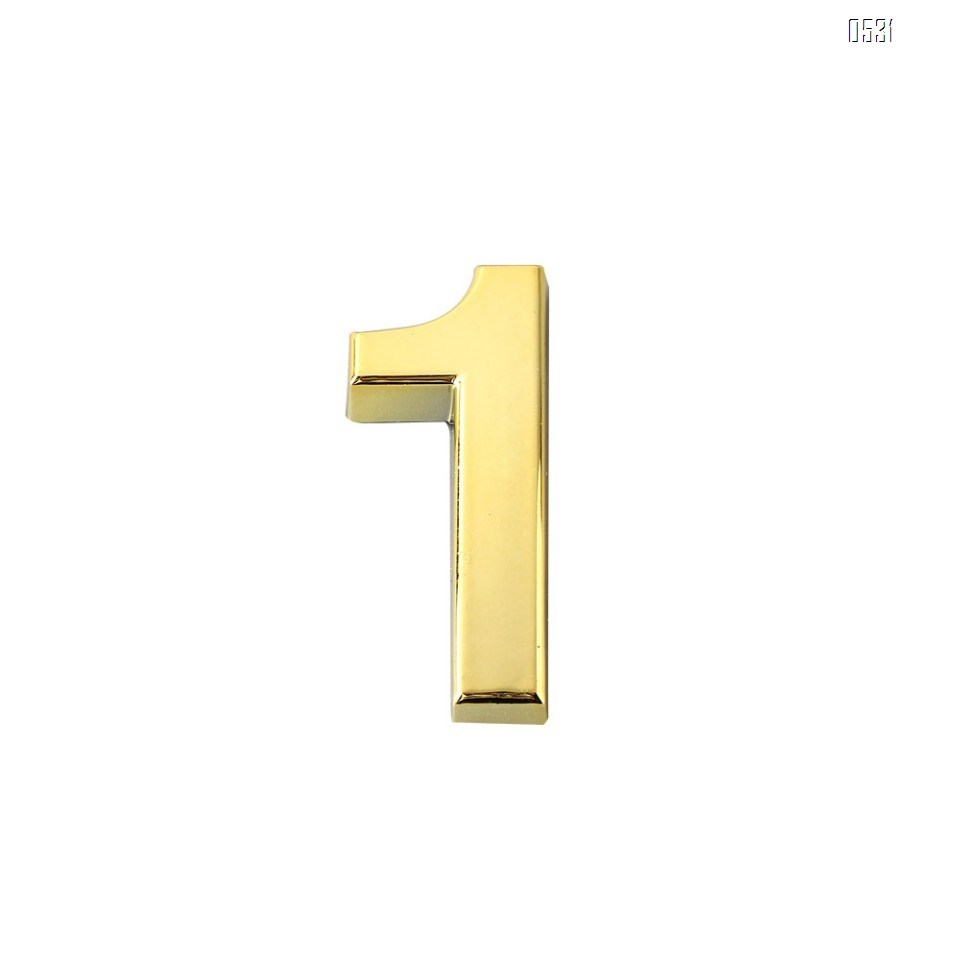 Mailbox Numbers 0-9, 3 Inch Gold House Numbers Stickers for Front Door, Apartment, Home Room, Address Plaque.(3 inch 0-9, Golden)