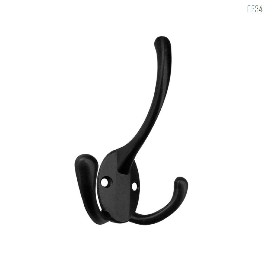 Wall Mounted Coat Hooks Heavy Duty Black Hardware Robe Hooks Decorative for Single Hanging Coats Towel Cubicle Classroom Kitchen Bath Backpack Hat Hook