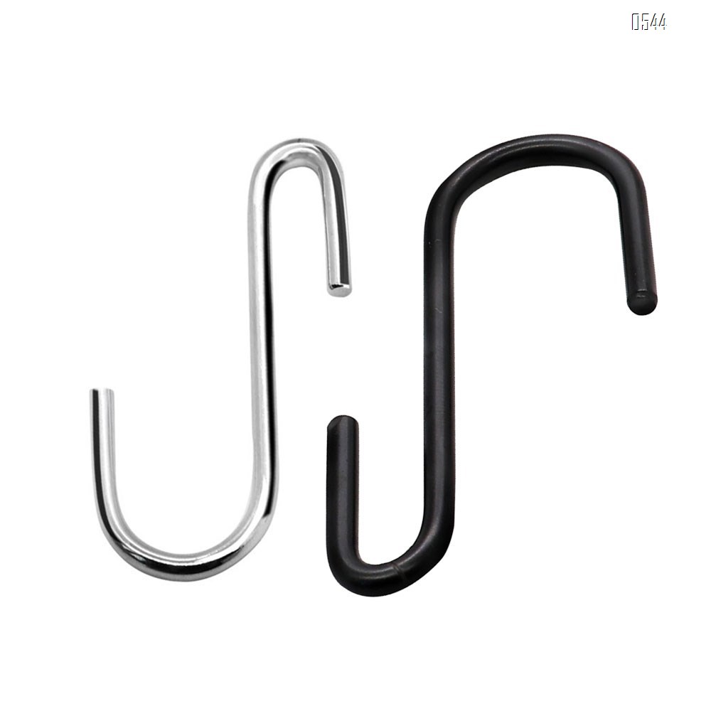 Heavy Duty S Hooks Pan Pot Holder Rack Hooks Hanging Hangers S Shaped Hooks for Kitchenware Pots Utensils Clothes Bags Towels Plants