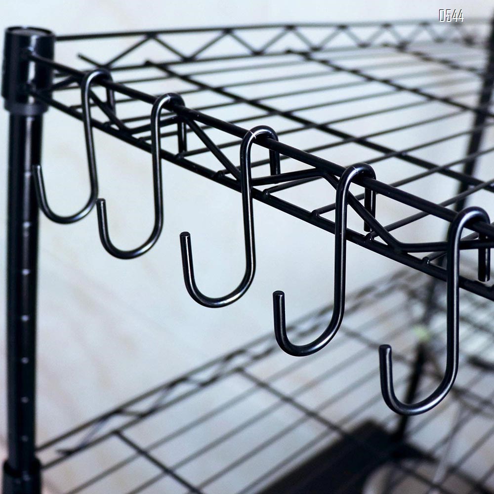 Heavy Duty S Hooks Pan Pot Holder Rack Hooks Hanging Hangers S Shaped Hooks for Kitchenware Pots Utensils Clothes Bags Towels Plants