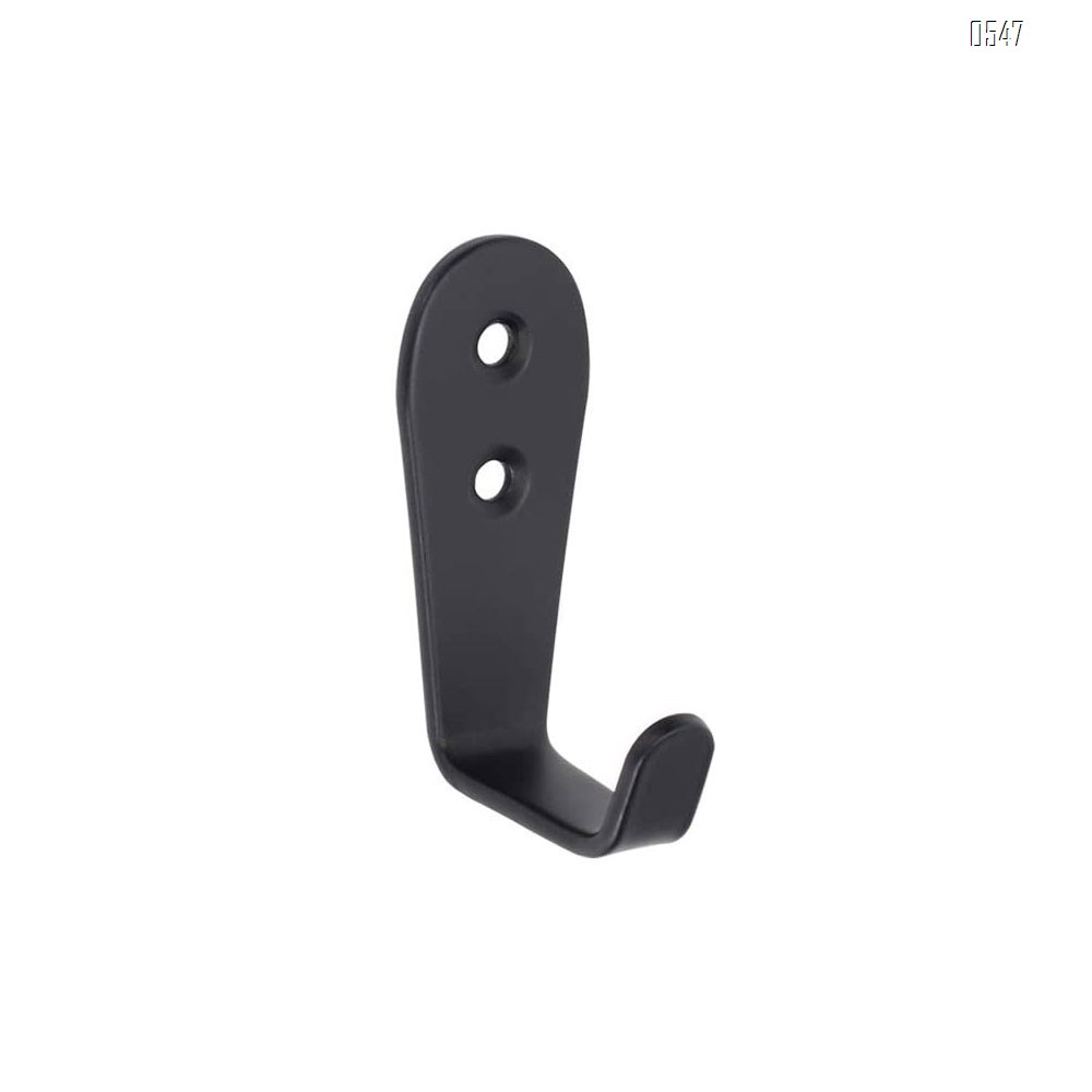 Wall Hooks ,Coat Hooks, Stainless Steel Hook, Garage, Luggage Key Hook, Bathroom Kitchen Dining Room,Heavy Duty, Indoor and Outdoor Hooks (Black)