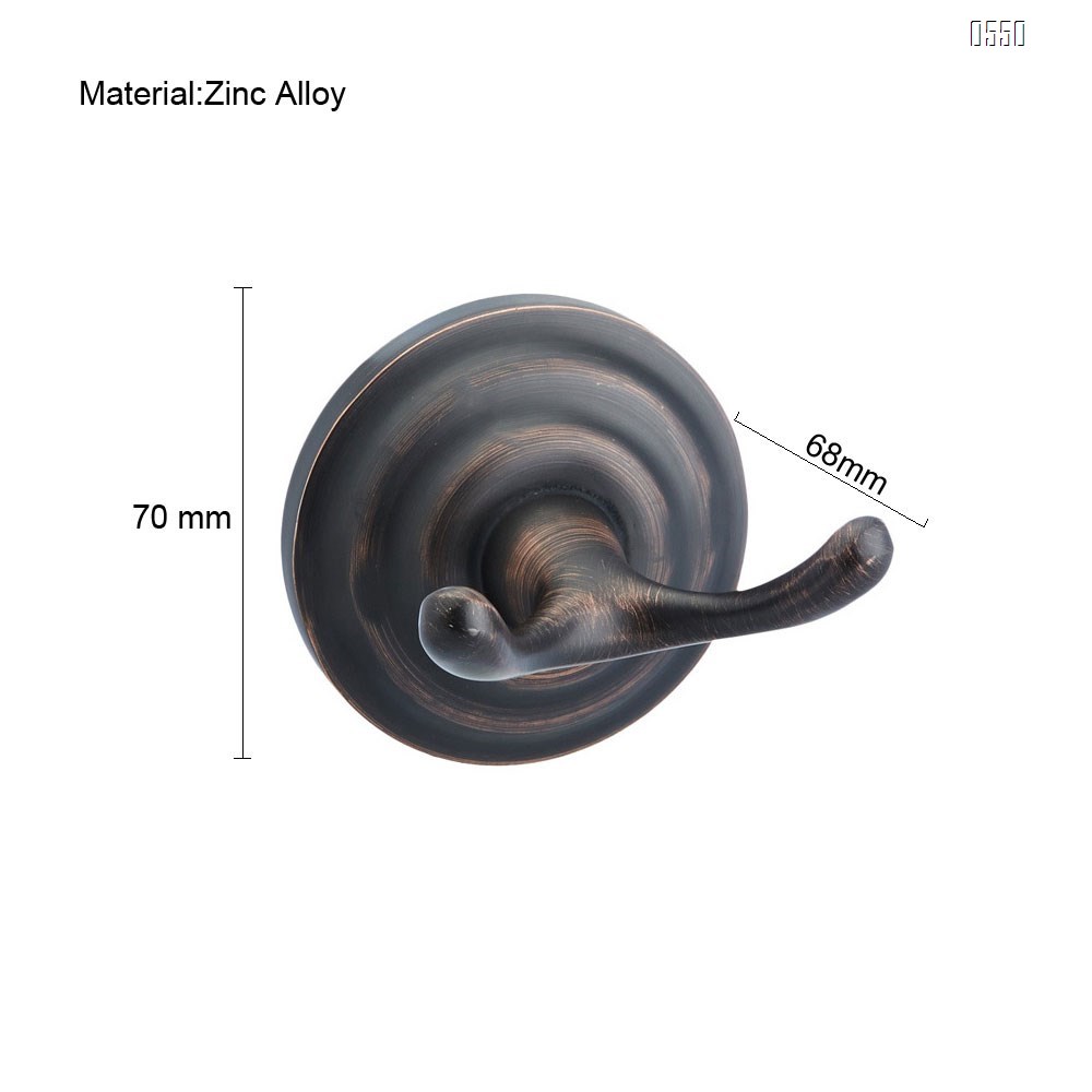 European Vintage BronzeTraditional Bathroom Towel and Robe Hook